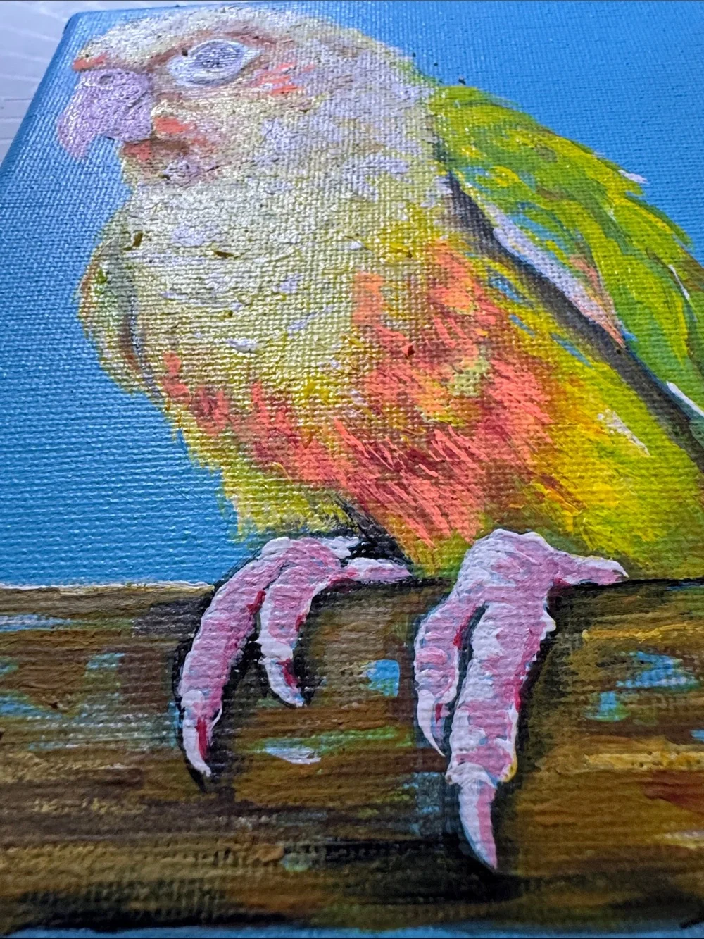 Original 5x7 Bird Painting | Small Original Artwork | Hand Painted Bird Art